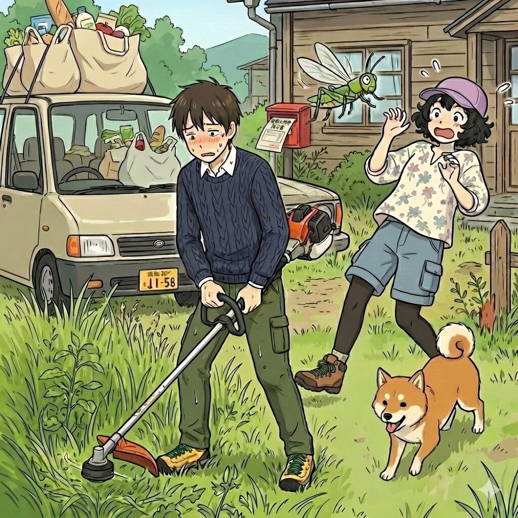 田舎暮らしの苦労に関するイメージイラスト