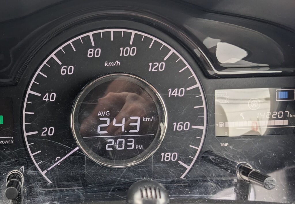 2024/4/4春：24.3㎞/ℓ