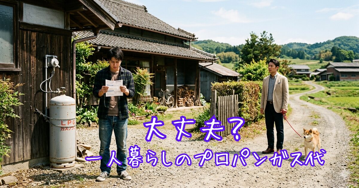 一人暮らしのプロパンガス代が心配