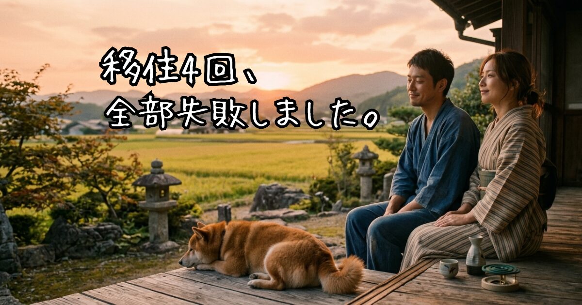 移住四回、全部失敗した話